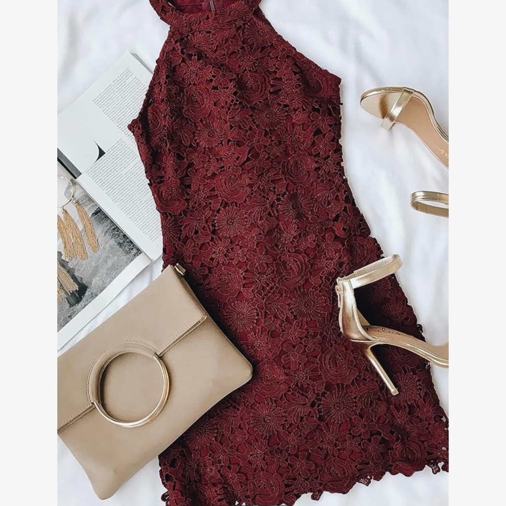 Halter mini in peach